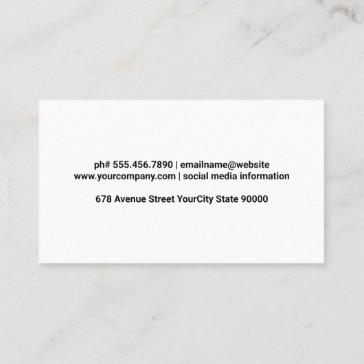 Fles wijn en glas | rode wijn visitekaartje (Achterkant)