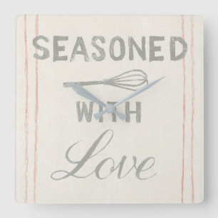 Flésack Kitchen VII Vierkante Klok