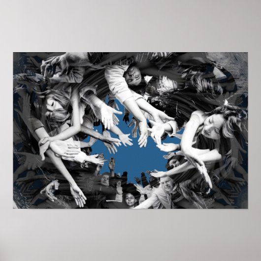 Flesh Tornado Mur Art Imprimer Poster Araignée (Devant)