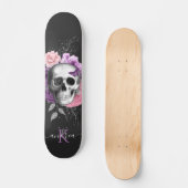  flesje Botanische bladeren Naam Monogram Skateboard (Voorkant)