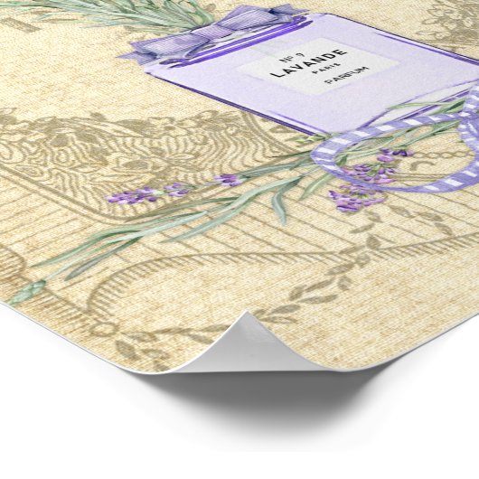 Flesje Frans lavender Perfume Poster (Hoek)