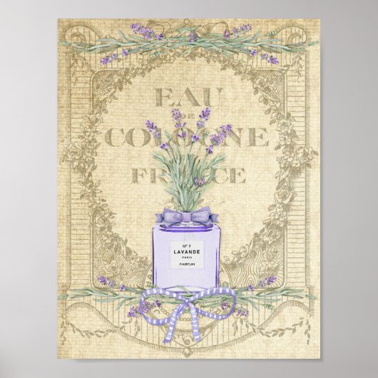 Flesje Frans lavender Perfume Poster (Voorkant)
