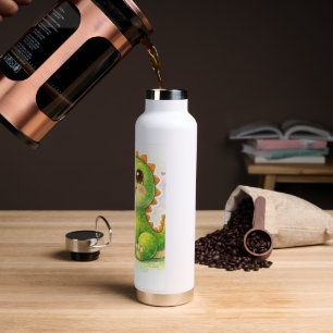 Flesje met leuk design van een dinosaurus waterfles