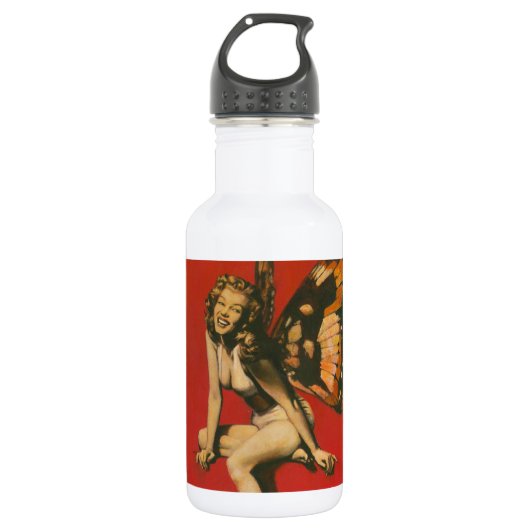 flesje met melkwater (groot) waterfles (Voorkant)