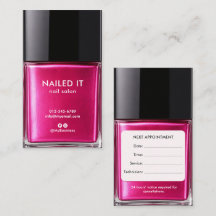 Flesje Roze Nagellak Nagelsalon Afspraak