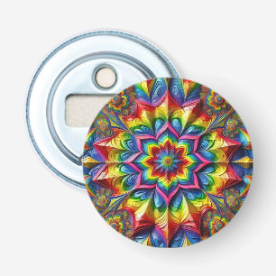 Flesopener met LGBTQ Kleuren Design Button Flesopener
