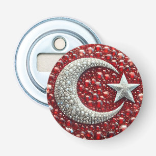 Flesopener met Turks Kleuren Design Button Flesopener