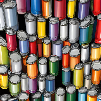 Flesopener met verfblik mini flessenopener