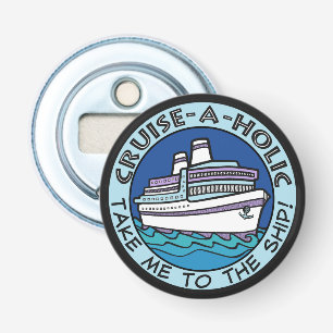 Flesopener voor cruise-fanaat button flesopener