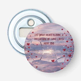 Flesopener voor liefde button flesopener