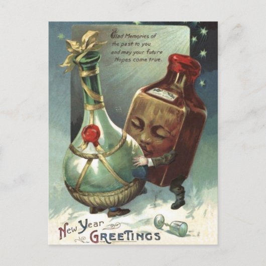 Flessen in liefde briefkaart (Voorkant)