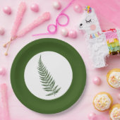 Flessen met botanisch fern lef - Vermengen en matc Papieren Bordje (Feest)