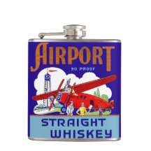  flessen met wieltoetsenbord op vliegveld