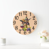 Flessen wijn grote klok (Huis)