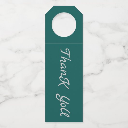 flessenhanger - Dank u (Voorkant)