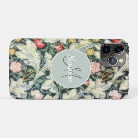 flessenhoestpatroon met monogram Case-Mate iPhone case (Achterkant (horizontaal))