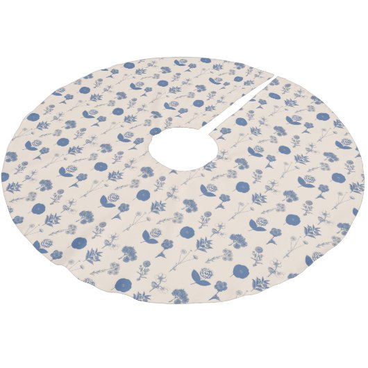 flessenillustratiepatroon blauw kerstboom rok (Gekanteld)