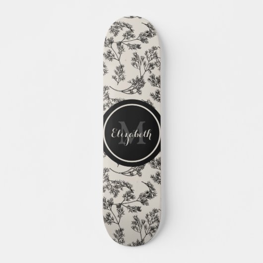 flessenpatroon en monogram skateboard (Voorkant)