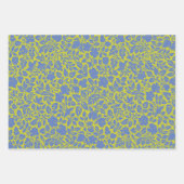 flessenpatroon in Limoen en blauw Inpakpapier Vel (Voorkant 2)