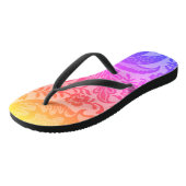  flessenpatroon regenboogflessen teenslippers (Schuin)