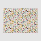  flessenpatroon van Floral Spring Tissuepapier (Voorkant)