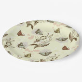  flessenvlinderpatroon papieren bordje (Gekanteld)