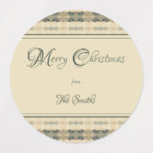 Fletcher Christmas Voedsetiketten Labels (Design 1)