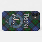 Fletcher Clan Badge & Tartan Telefoon Case (Achterkant (horizontaal))