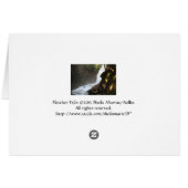 Fletcher Falls, Colombie-Britannique, Canada Card (Dos Horizontal)