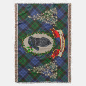 Fletcher Scottie Dog Kerstmis Deken (Voorkant Verticaal)