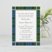 Fletcher Tartan Faire-part de mariage (Debout devant)