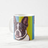 Fletcher the Boston Terrier Mok (Voorkant links)