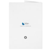 Fleur 13e anniversaire personnalisé aqua jaune ros (Dos)