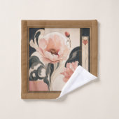 "Fleur abstraite" (Gant de toilette)