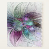 Fleur Abstraite colorée Fractale Nom (Dos)