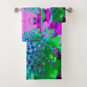 Fleur Abstraite de Magenta et de Lime