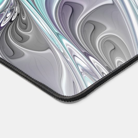 Fleur Abstraite Fractale Moderne Avec Bleu (Coin)