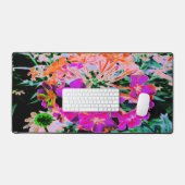 Fleur Abstraite Magenta et Orange en Fleur (Clavier et souris)