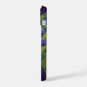 Fleur Abstraite Moderne Fractale Art Violet Vert (Côté gauche)