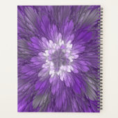 Fleur abstraite violette psychédélique Art fractal (Dos)
