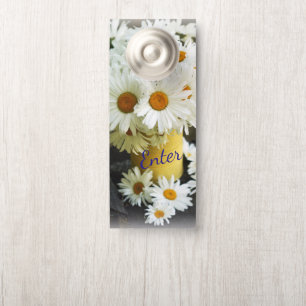 Fleur Affichette de porte de marguerites d'été