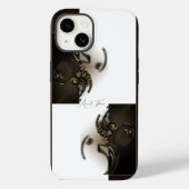 "Fleur ancienne", Coque Apple iPhone 14 (Verso)