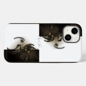 "Fleur ancienne", Coque Apple iPhone 14 (Verso (horizontal))