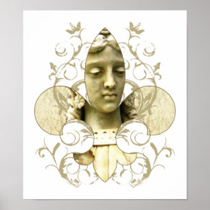 Fleur Angel-beelddruk Poster