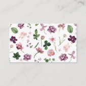 Fleur Apportez Une Carte De Boîtier De Recette (Dos)