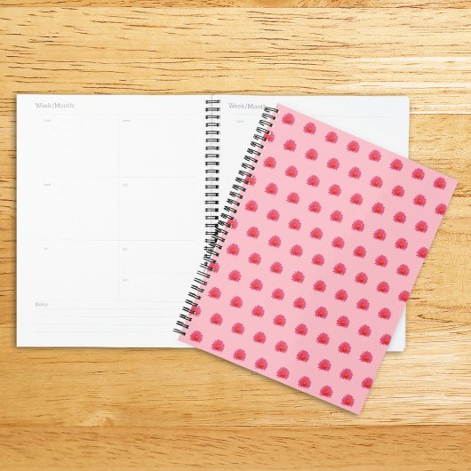 Fleur Aptenia rose Motif sans couture sur Planner
