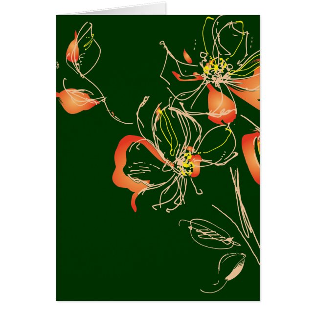 Fleur Aquarelle Art Déco (Devant)