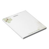 Fleur aquarelle Cher Dieu me guide Bloc-notes (Incliné)