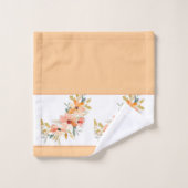 Fleur aquarelle d'automne (Gant de toilette)