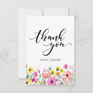 Fleur Aquarelle Printemps Merci Plat